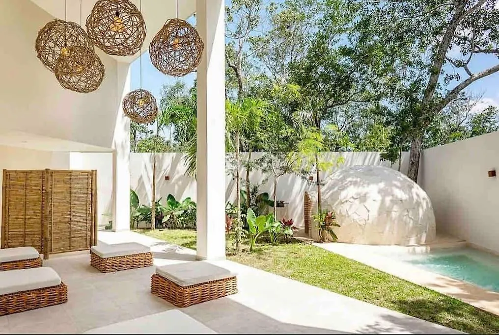Near Beach+Jungle Views. King Bed+220 Megs+2 Bikes Tulum